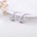 TOUPOP Sterling Silver Crystal Opal Cute Animal Dangle Earrings Gifts-0-3