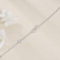 wholesale 925 Sterling Silver Heart & Infinity Charm Bracelet - Adjustable Gift for Her-0-2