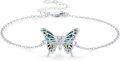 wholesale 925 Sterling Silver Abalone Shell Butterfly Charm Anklet Ankle Chain Foot s for Women-0-0