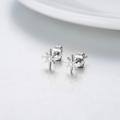 wholesale 14k White Gold Starburst Lab Diamond Stud Earrings For Women-0-2