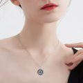 TOUPOP Sterling Silver Celtic Knot Pendant Necklace Irish Luck Jewelry-0-1