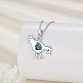 wholesale 925 Sterling Silver Abalone Shell Love Bird Pendant Necklace for Women-0-5