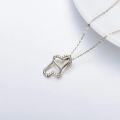wholesale 14K Gold Infinity Heart Necklace with Cubic Zirconia Pendants for Women-0-2