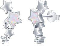 wholesale 925 Sterling Silver Opal Moonstone Abalone Star Studs with Cubic Zirconia Tails - Hypoallergenic Jewelry for Women and Girls-01-Stars
