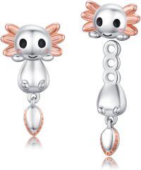 wholesale 925 Sterling Silver Cutie Dog Axolotl Dangle Drop Stud Earrings for Women Girls Hypoallergenic  Idea-Axolotl