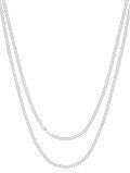wholesale 925 Sterling Silver Gold Plated 3-2mm Cuban Link Chain Necklace - 18 to 24 Lengths-0-0