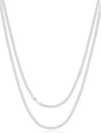 wholesale 925 Sterling Silver Gold Plated 3-2mm Cuban Link Chain Necklace - 18 to 24 Lengths-White
