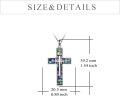 wholesale 925 Sterling Silver Abalone Shell Cross Pendant Necklace - Unique Handcrafted Gift for Women-0-3