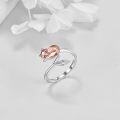 wholesale 925 Sterling Silver Animal Rings Adjustable Cute Jewelry Gift for Her-0-2