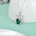 wholesale Sterling Silver Austrian Crystal Elephant Koala Panda Heart Pendant Necklace-0-13