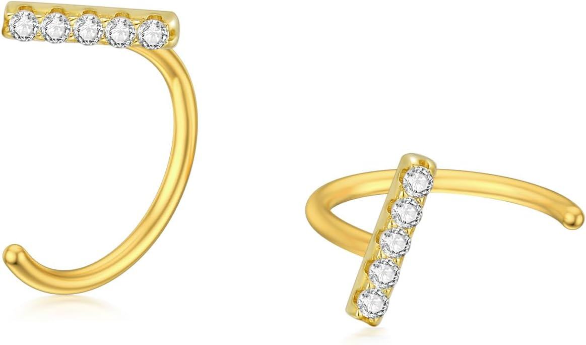 14K Gold Opal Butterfly Infinity Heart Cross Triangle Lightning Daisy Huggie Hoop Earrings for Women-0-0