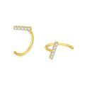 wholesale 14K Gold Diamond Ear Cuff Set Minimalist Jewelry for Women-0-0