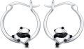 wholesale Dolphin/paw/sloth/hummingbird/panda Hoop Earrings For Women S925 Sterling Silver Huggie Hoop Dolphin/paw/sloth/hummingbird/panda Earrings, Christmas Gifts For Women Daughter Sister Girlfriend Birthday Anniversary Mothers Day -0-0