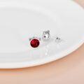 wholesale 925 Sterling Silver Birthstones Cat Earrings for Women Hypoallergenic Studs-0-2