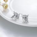 wholesale 925 Sterling Silver Cow Stud Earrings for Women -0-3