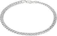 wholesale Sterling Silver White Gold Plated Cuban Link Bracelet for Men 4 6mm 6 5 9 -White gold plated-6mm 6.5 Inch