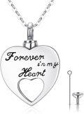 wholesale 925 Sterling Silver Forever in My Heart Tree of Life Cremation Jewelry Urn Pendant Necklace-0-0