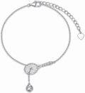 wholesale 925 Sterling Silver Tennis Racket and Ball Charm Bracelet Sport s for Women-0-0