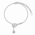 wholesale 925 Sterling Silver Tennis Racket and Ball Charm Bracelet Sport s for Women-0-0