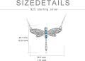 wholesale TOUPOP Sterling Silver Dragonfly Necklace For Women Dragonfly Lovers Celtic Jewelry Birthday Christmas Gifts -0-5