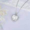wholesale 925 Sterling Silver Photo Frame Heart Pendant with Flowers and Love Design for Women Girls -0-3