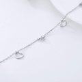 wholesale Anklets For Women 925 Sterling Silver Heart Bead/circle/heartbeat Anklets Adjustable Foot Ankle Bracelets Jewelry Gifts For Women Christmas Birthday -0-2