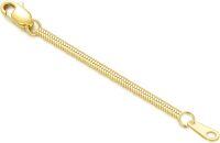 wholesale 14k Gold Snake Chain Extender 1/1.5/2/3/4/5 Durable Removable Extension Chain-style 2-yellow