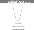 wholesale 14K Gold Chain with Freshwater Pearl Pendant (8mm) - Elegant Minimalist Design-0-19
