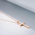 wholesale 925 Sterling Silver Cross Pendant With Blue Opal And Philippians Inscription-0-99