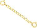 wholesale 14k Real Gold 1/1.5/2/2.5/3/4/5 Necklace Extender Chain Adjustable Extension Chain for Jewelry-0-0
