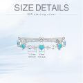 wholesale 925 Sterling Silver 12 Gemstone Infinity Love Birthstone Bracelet Heart Cut Adjustable for Women Mother Daughter Wife-0-1