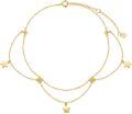 wholesale 14K Gold Chain with Stars and Moon Charm Ankle Anklet for Women - Adjustable Length (8-9 inches)-0-0