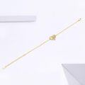 wholesale Gold 925 Sterling Silver Heart Cross Charm Bracelet for Women-0-1