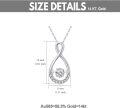 wholesale 14K Gold Round Cut Diamond Pendant for Women's  (1/3cttw)-0-2