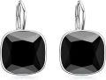 wholesale Sterling Silver Austrian Crystal Hypoallergenic Leverback Earrings Women s Gift-0-31