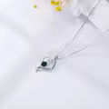 TOUPOP Sterling Silver Heart Pendant Necklace, Always My Mother Forever My Friend-0-4