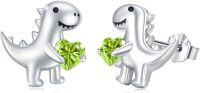 wholesale Sterling Silver Hypoallergenic Dinosaur Stud Earrings for Women-L-Dec