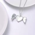 wholesale 925 Sterling Silver Heart-Shaped Mother and Baby Cow Locket Necklace for Women Girls' Gifts-0-2