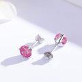 wholesale 925 Sterling Silver CZ Cubic Zirconia Birthstone Gemstone Allergy Proof Earrings for Women-0-1