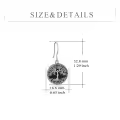 wholesale 925 Sterling Silver Abalone Shell Tree of Life Drop Earrings Wholesale for Women and Girls-0-21