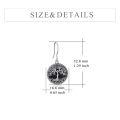 wholesale 925 Sterling Silver Tree Of Life Earrings Wholesale With Rainbow Abalone Shell-0-12