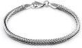 wholesale 925 Sterling Silver Italian Franco Foxtail Chain Anklet for Women and Men-0-5