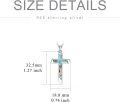 wholesale 925 Sterling Silver Abalone Shell Inlay Cross Pendant Necklace for Women and Men - Religious Christian -0-3