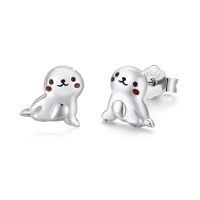 wholesale 925 Sterling Silver Cute Seal Stud Earrings for Women - Animal  Ideas-A-Seal