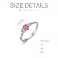 TOUPOP Sterling Silver Heart Rings Infinity Love Promise Jewelry Gifts For Women-0-2