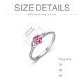 TOUPOP Sterling Silver Heart Rings Infinity Love Promise Jewelry Gifts For Women-0-2
