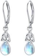 wholesale 925 Sterling Silver Teardrop Moonstone & Turquoise CZ Drop Earrings for Women-0-0