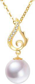 wholesale 14K Gold Pearl Wing Pendant Necklace 18 -0-0