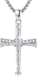 wholesale 925 Sterling Silver &  Mens Baseball Bat Cross Pendant Necklace 24 Chain-0-0