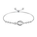 TOUPOP Sterling Silver Birthstone Bracelet Infinity Love Jewelry for Women-0-0